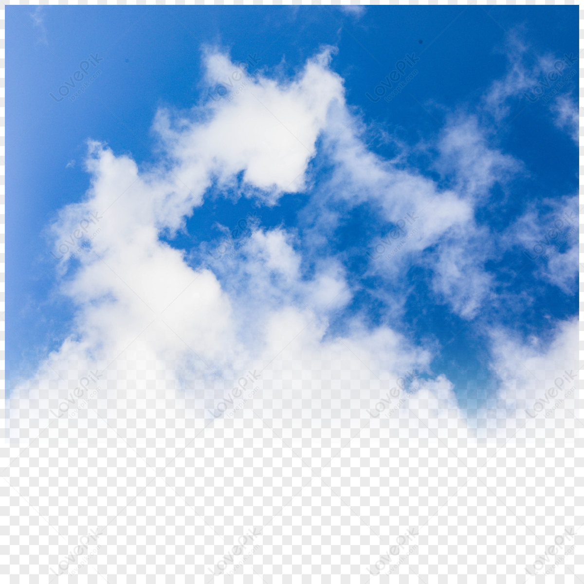 Blue Sky And White Clouds Sunny Weather Clear Sky Photography Map PNG