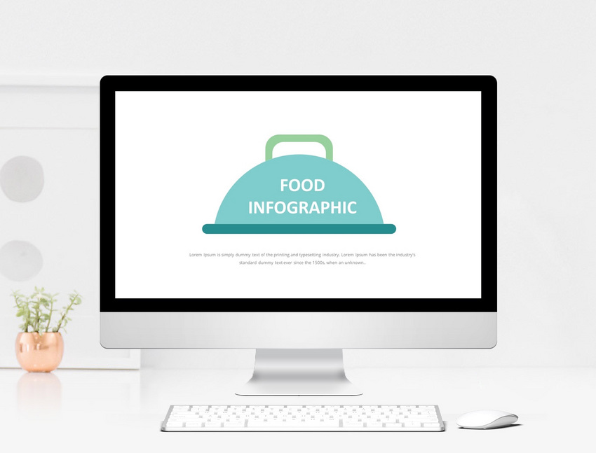 Food Infographic Powerpoint Pptx, leaflet, annual, marketing
