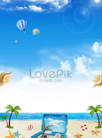 Lovepik 605575505 רקעים תמונה חינם קיץ חופש חוף ים טרי כרזה רקע