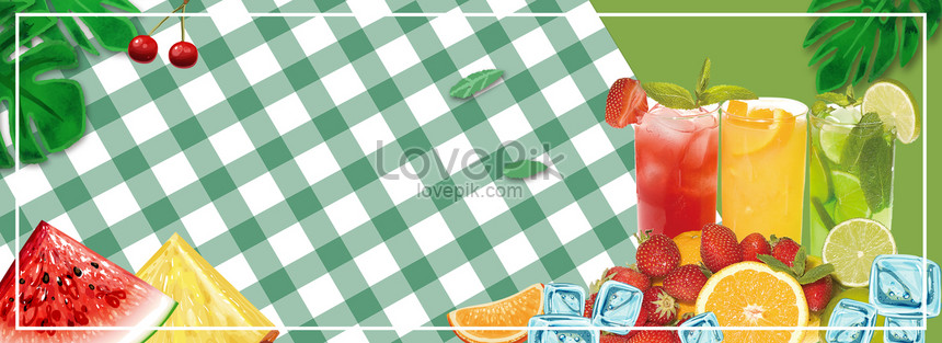Summer Fruit Drink Poster Banner Background Download Free Banner Background Image On Lovepik 605617907