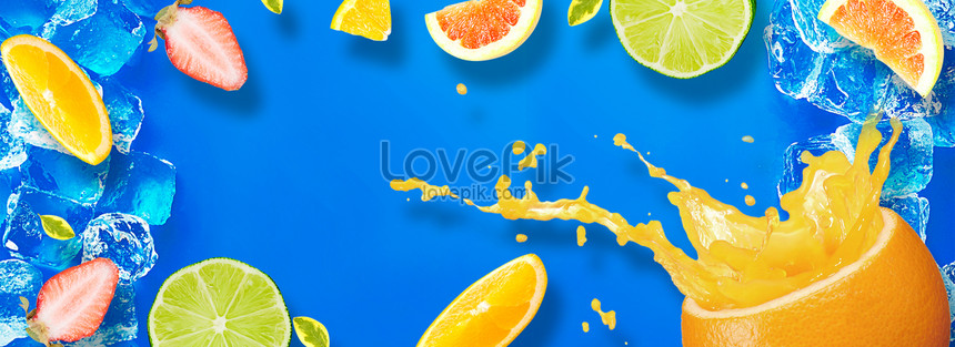 Cool Summer Fruit Drink Poster Banner Background Download Free Banner Background Image On Lovepik 605617911