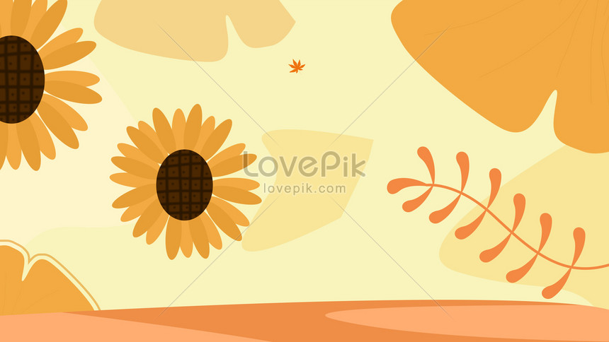 Hand Drawn Cartoon Sunflower Poster Background Download Free | Banner  Background Image on Lovepik | 605622228