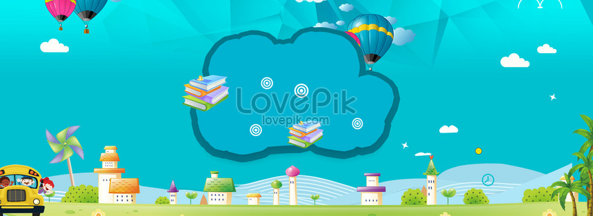 Kindergarten School Poster Background Download Free | Banner Background  Image on Lovepik | 605659555