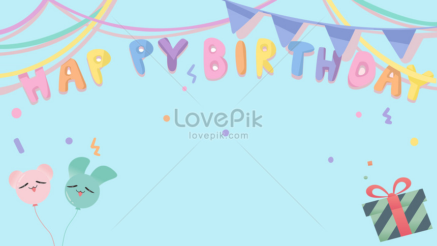 Birthday Cartoon Border Background Poster Download Free | Banner Background  Image on Lovepik | 605664677