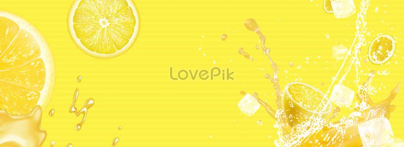 Creative Refreshing Lemon Background Download Free | Banner Background  Image on Lovepik | 400220044
