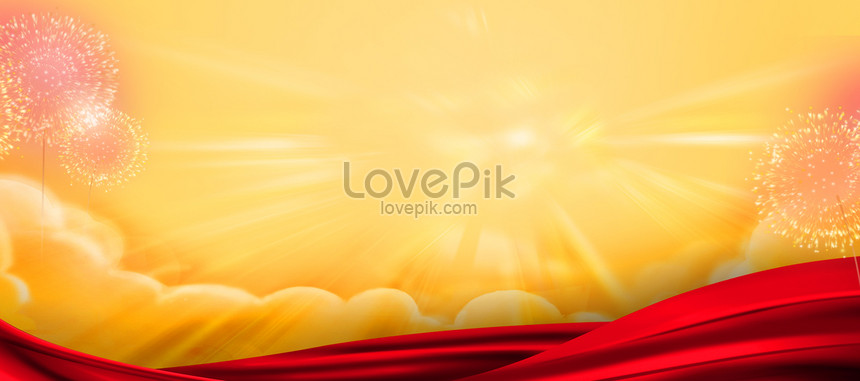 Happy New Year Clouds Red Silk Banner Background Download Free | Banner  Background Image on Lovepik | 605722323