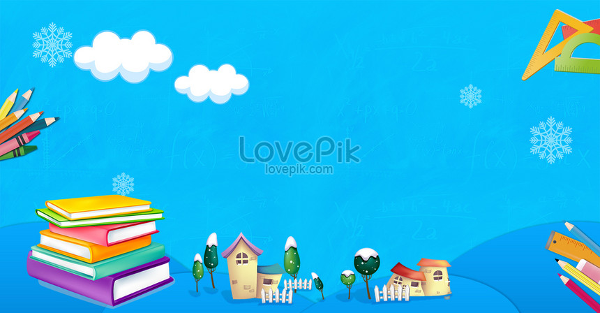 Winter Vacation Tuition Class Admission Stationery Book Snow Hou Download  Free | Banner Background Image on Lovepik | 605791993