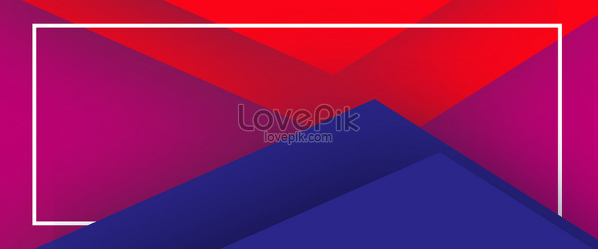 Simple Atmosphere Contrast Color Red And Blue Geometric Backgrou Download  Free | Banner Background Image on Lovepik | 605818684