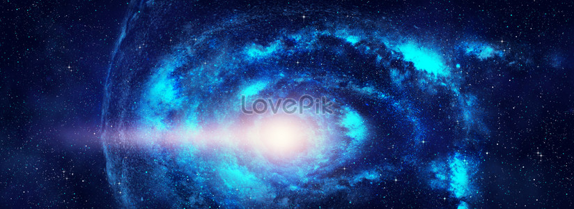 Blue Galaxy Background Free