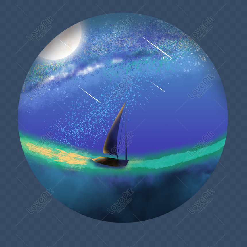 太陽 月 星 宇宙 星空 美しい海の風景 オリジナルイラスト Png Psd無料画像ダウンロード 素材サイズ00 00px Id Lovepik