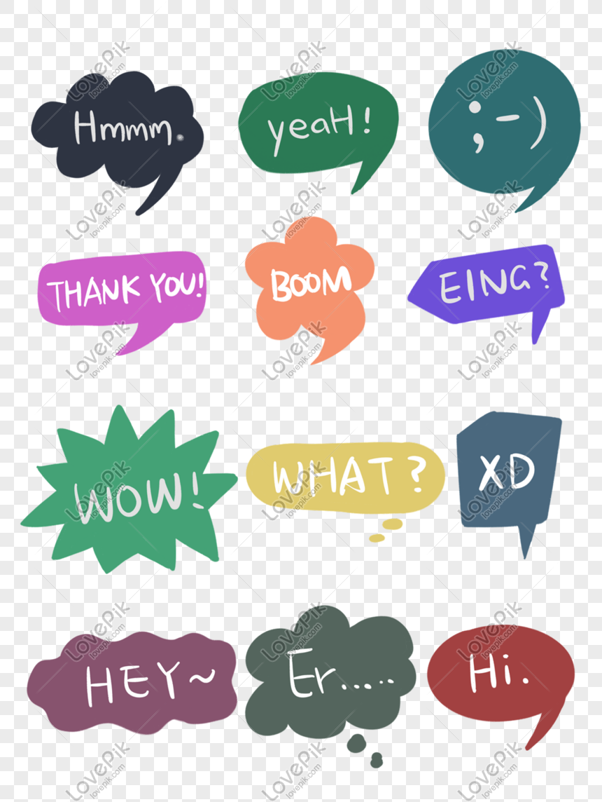 Personality speech bubble, Speech bubble, colorful bubbles, dialog png transparent background