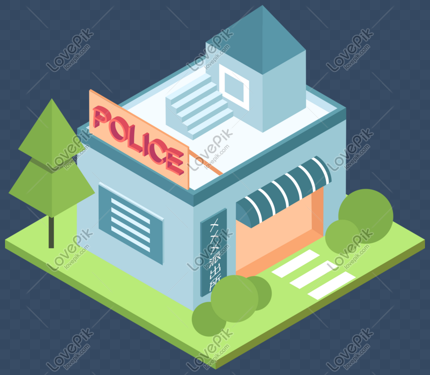 Cartoon Police Station Picture PNG White Transparent And Clipart Image For  Free Download - Lovepik | 725743932