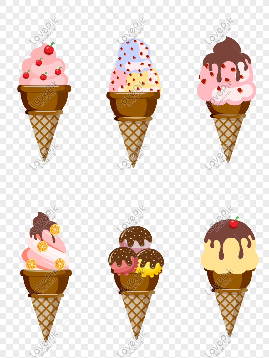 Cartoon Color Melting Ice Cream Cone PNG Picture And Clipart Image For Free  Download - Lovepik | 727814805