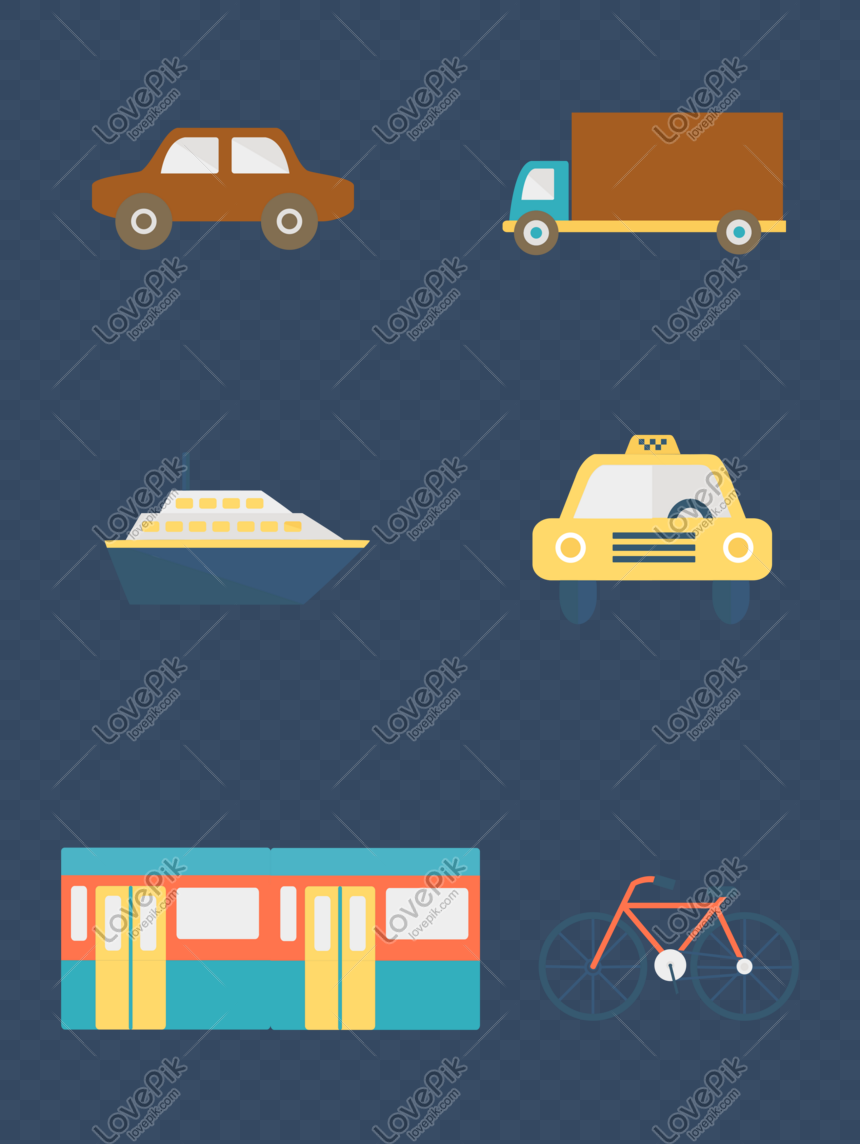 Vehicle class visualization icon set PPT template, PPT, PPT template, PPT material download png free download