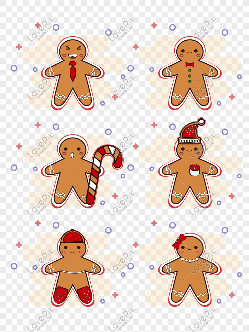 Gingerbread Man Cookie Design Elements PNG Image And Clipart Image For Free  Download - Lovepik | 732719928