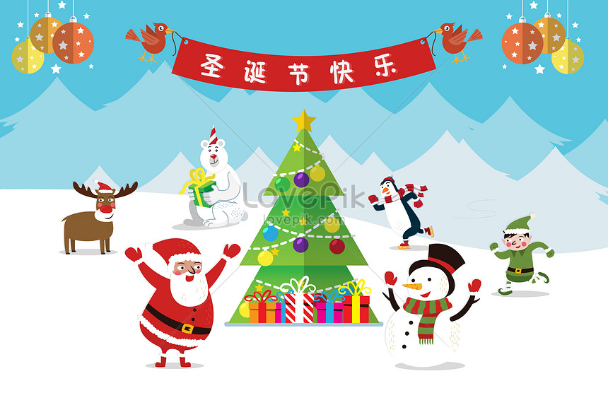 クリスマスイラスト背景イメージ 図 Id Prf画像フォーマットai Jp Lovepik Com