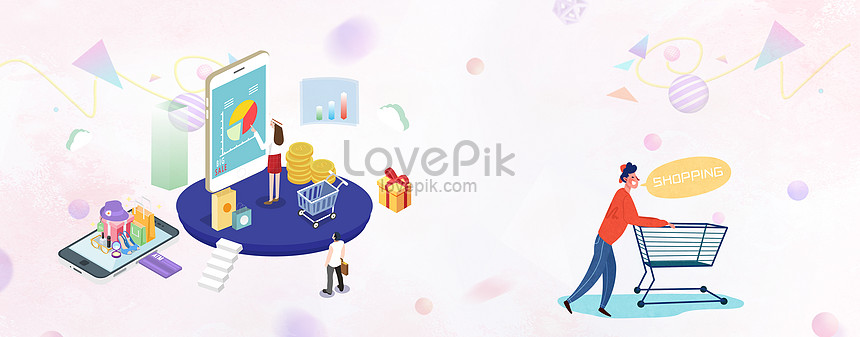 Mobile shopping background creative image_picture free download  