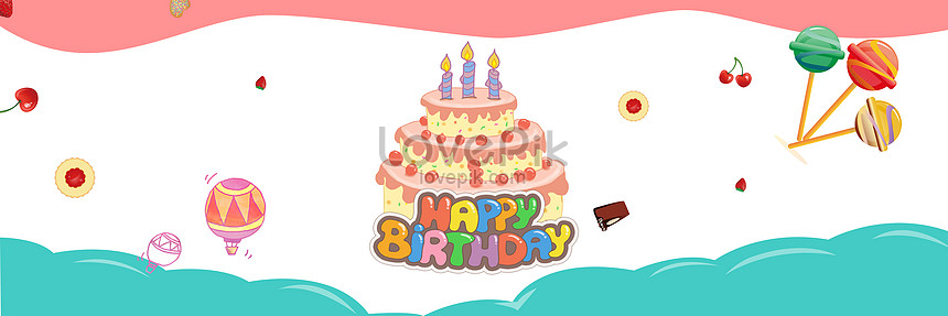 Cartoon Childrens Birthday Background Download Free | Banner Background  Image on Lovepik | 400075104