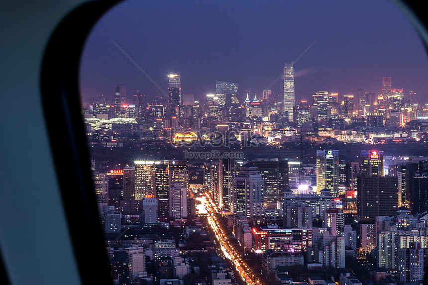 飛行機の窓からの美しい夜景イメージ 写真 Id Prf画像フォーマットjpg Jp Lovepik Com