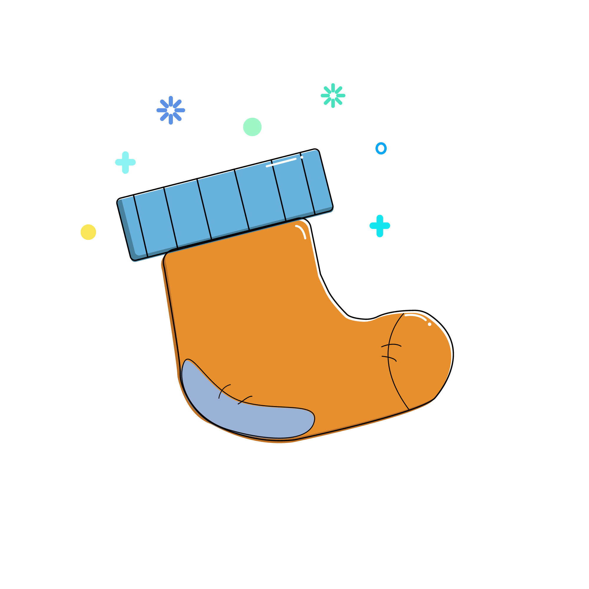 Baby sock clipart. Free download transparent .PNG