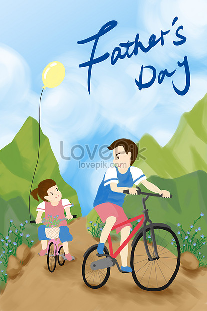 Día Del Padre Padre E Hija Ciclismo Al Aire Libre Deportes Al | PSD  ilustraciones imagenes descarga gratis - Lovepik