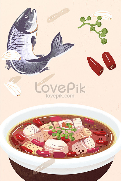 Makanan Cina Masakan Sichuan Latar Belakang Poster Ikan Rebus Gambar Unduh Gratis Imej 630003176 Format Jpg My Lovepik Com
