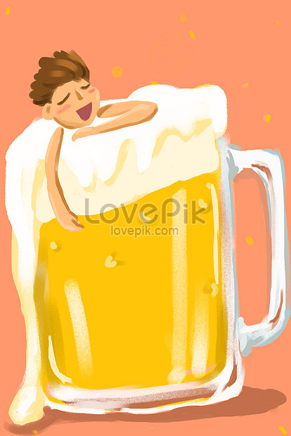洋風イラストビール祭りビール風呂イメージ 図 Id Prf画像フォーマットjpg Jp Lovepik Com