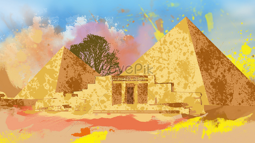 Ilustracion De La Piramide De Egipto Antiguo Psd Ilustraciones Imagenes Descarga Gratis Lovepik