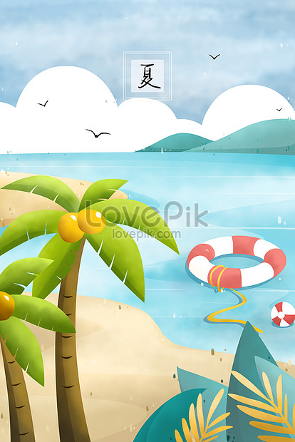 Cây Dừa Trên Bãi Biển Và Vòng Bơi Nổi Trên Biển Hình Ảnh | Định Dạng Hình  Ảnh Jpg 630006983| Vn.Lovepik.Com