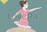 かわいい女の子のイラストイメージ 図 Id 401021694 Prf画像フォーマットpsd Jp Lovepik Com