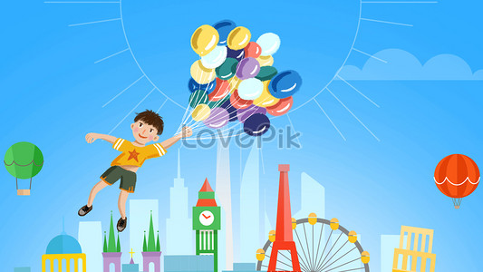 Photo de Ballon Arc-en-ciel Joyeux Jour Des Enfants, ballon arc en ciel, ballons  arc en ciel, ballons heureux Graphique images free download - Lovepik