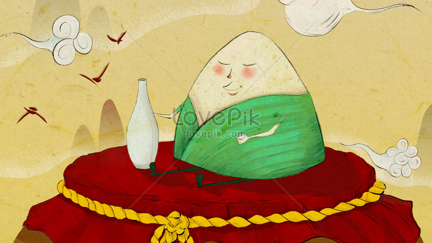 手書きの中国風のドラゴンボートフェスティバルカスタムイラストイメージ 図 Id Prf画像フォーマットjpg Jp Lovepik Com