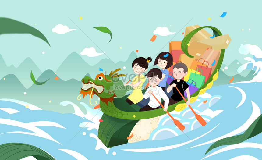 Dragon boat festival dragon boat festival illustration image_picture ...