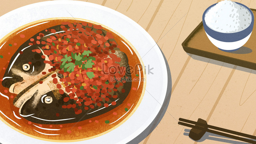 中華美食湘菜剁椒魚頭banner背景圖片素材 Jpg圖片尺寸 16px 高清圖片 Zh Lovepik Com