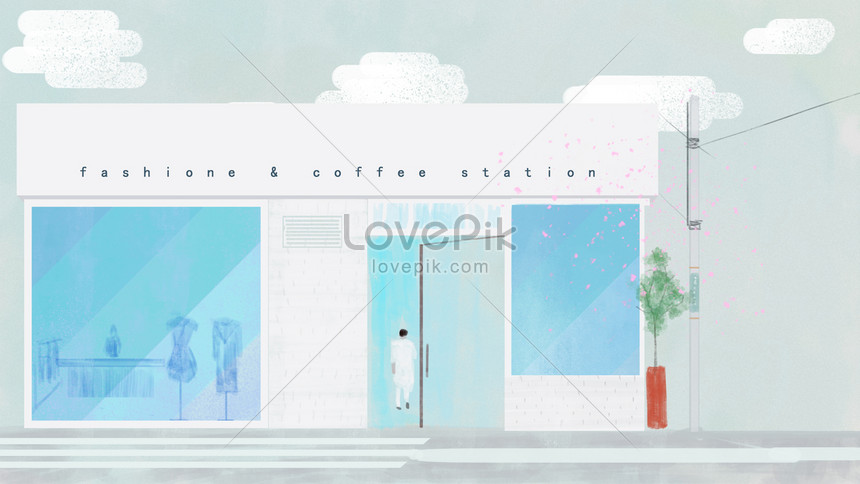 Fondo De Tienda De Ropa Cafe | PSD ilustraciones imagenes descarga gratis -  Lovepik