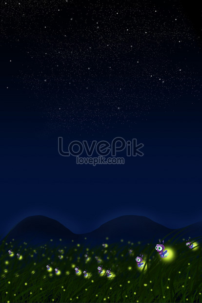 真夏の夜ホタルイラストイメージ 図 Id Prf画像フォーマットjpg Jp Lovepik Com
