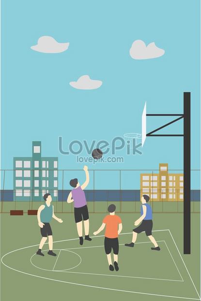 国際親善デーのバスケットボールの試合イラストイメージ 図 Id Prf画像フォーマットjpg Jp Lovepik Com