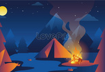 屋外キャンプキャンプイラストイメージ 図 Id Prf画像フォーマットjpg Jp Lovepik Com