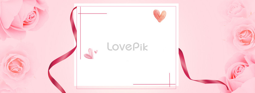 Pink Rose Background Download Free | Banner Background Image on Lovepik ...