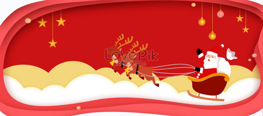 Contoh Baliho Santa Claus - desain spanduk keren
