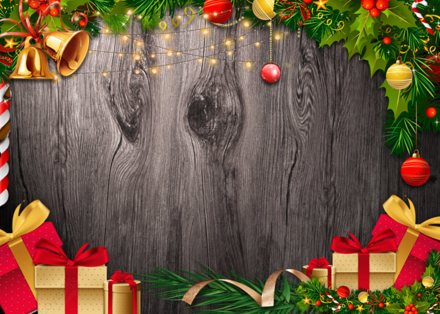 Wooden Board Texture Background Christmas Present, Background ...