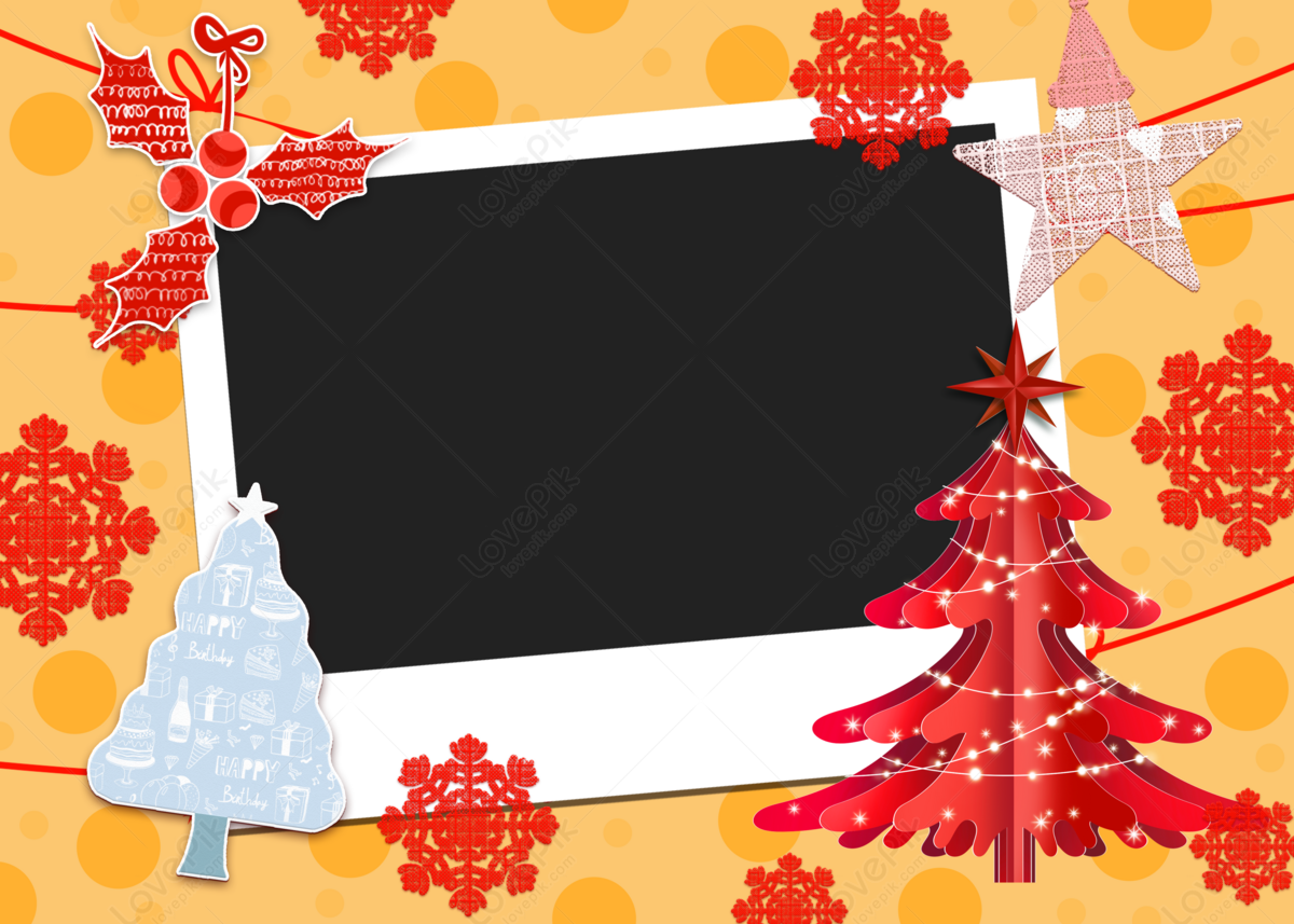 Cute Christmas Photo Frame White Christmas Tree Stars, Silk Backgrounds,  Snowflakes Backgrounds, Christmas Backgrounds Download Free | Banner  Background Image on Lovepik | 361288424