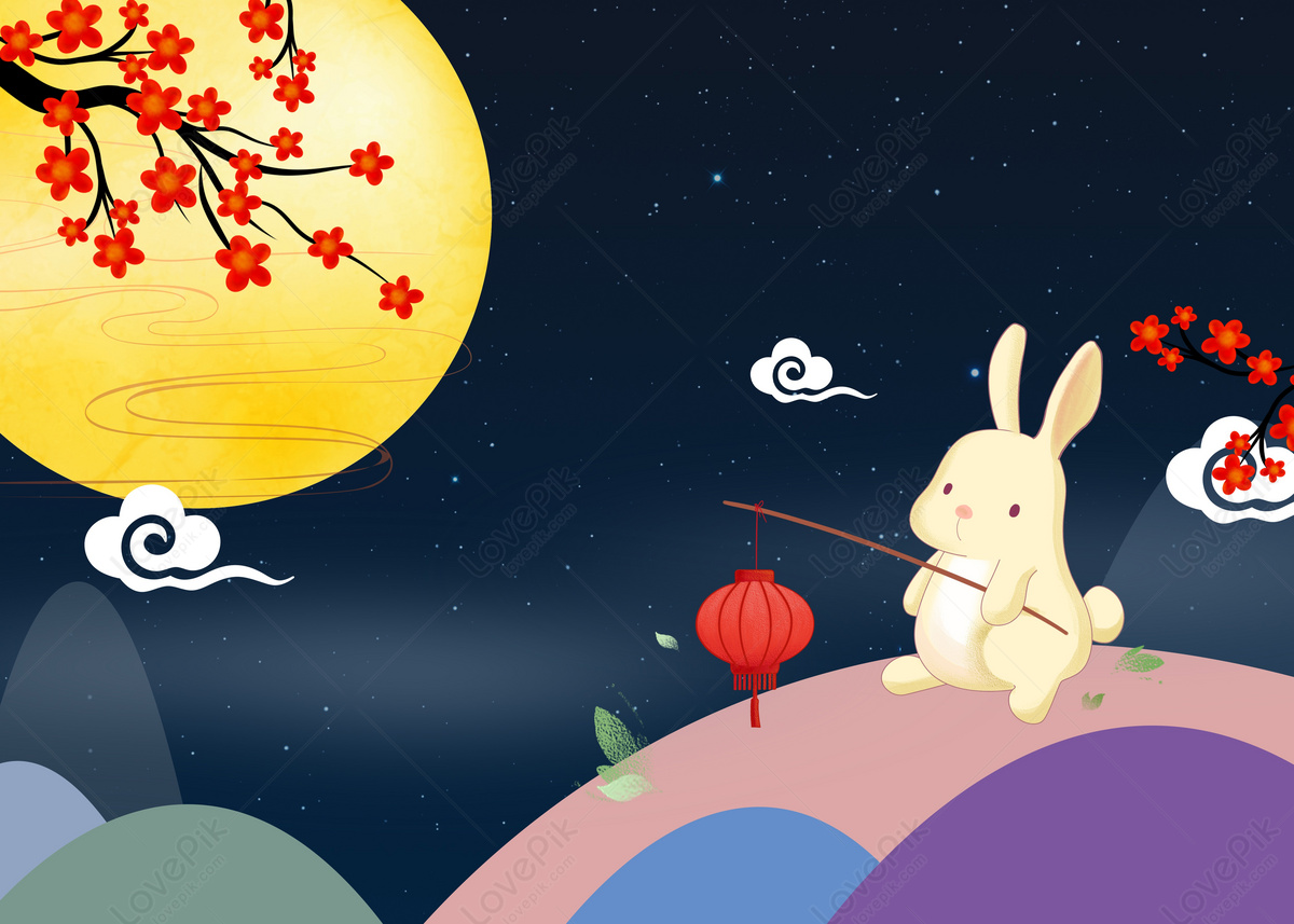 Full Moon Cartoon Midautumn Festival Blue Background, Midautumn Festival  Backgrounds, Mid Chuseok Backgrounds, Xiangyun Backgrounds Download Free |  Banner Background Image on Lovepik | 361219045