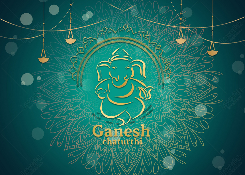 Green Gradient Icon Background, Ganesh Chaturthi Backgrounds, God  Backgrounds, Ganeshka Design Backgrounds Download Free | Banner Background  Image on Lovepik | 361207653