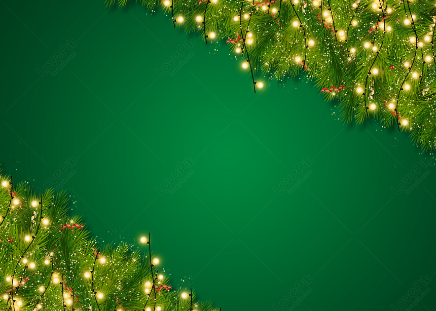 Green Leaves Color Light Border Christmas Background, Christmas Decoration  Backgrounds, Green Backgrounds, Red Backgrounds Download Free | Banner  Background Image on Lovepik | 361286868