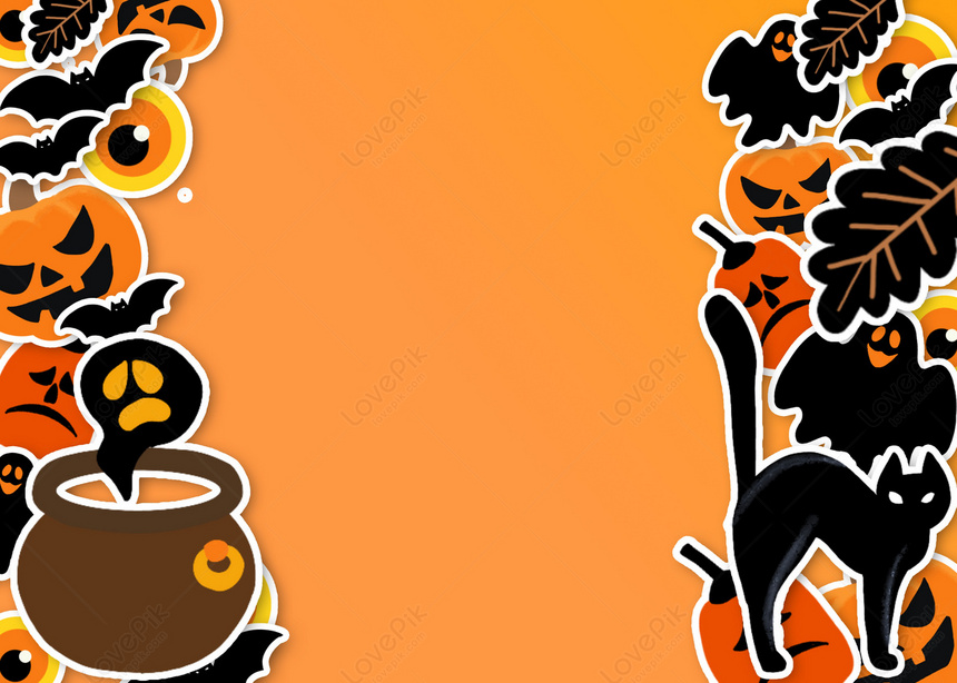 Fondo De Dibujos Animados De Dibujos Animados De Halloween, Calabaza Fondos,  Dibujos Animados Fondos, Ghost Fondos Imagen de Fondo Gratis Descargar en  Lovepik