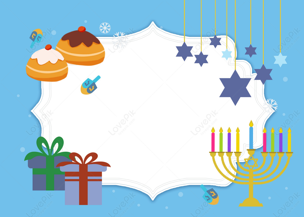 Hanukkah Festivity Cute Background Design Vector Download