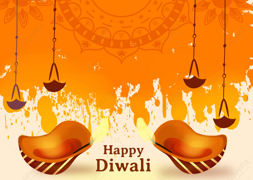 India Diwali Orange Background, Diwali Backgrounds, Gorgeous Backgrounds,  Gradient Backgrounds Download Free | Banner Background Image on Lovepik |  361219495