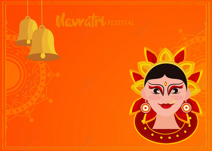 Navratri Indian Orange Gradient Nine Nights Festival Background, Bell  Backgrounds, Goddess Backgrounds, Gravity Backgrounds Download Free | Banner  Background Image on Lovepik | 361219365