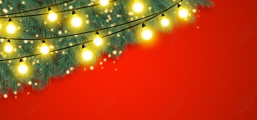 Fondo Rojo De La Navidad De La Decoración De La Bombilla De La Hoja De Luz,  Bulbo Fondos, Celebracion Fondos, Decoración Navideña Fondos Imagen de Fondo  Gratis Descargar en Lovepik